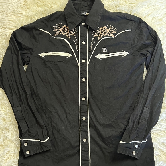 Western Black Jacket with Skull Design - Picture 8 of 8
